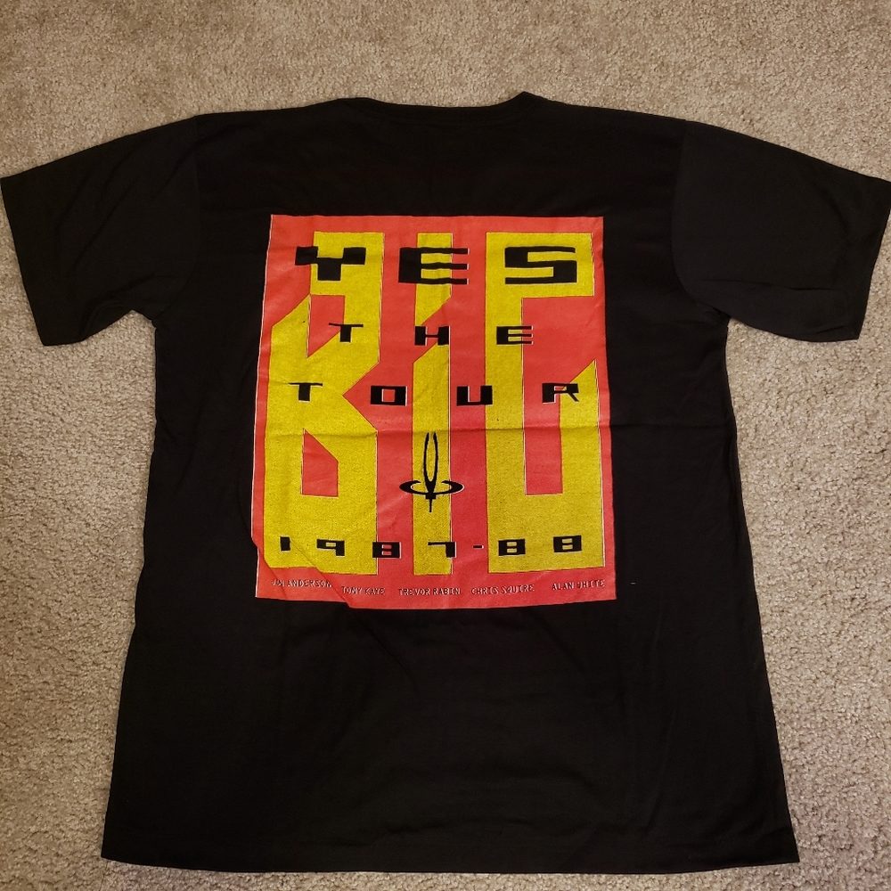 Vintage YES The Big Tour Concert T-Shirt 1987